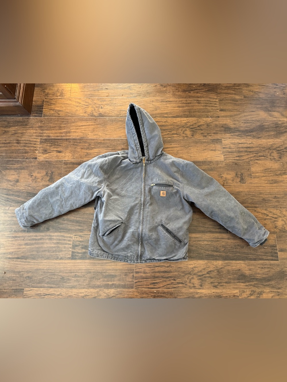 Y2K Detroit Carhartt J141 Sherpa Lined Duck Jacket